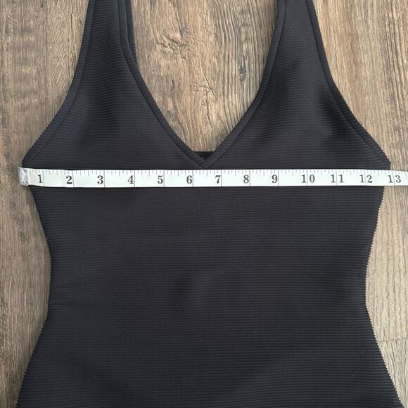 Zulu & Zephyr Signature Bikini One Piece Swimsuit in Black 4 - Picture 8 of 10